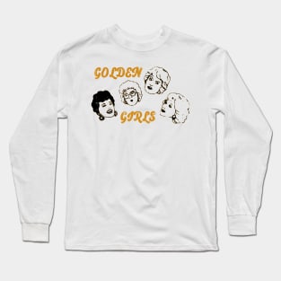 Line Art Golden Girls Long Sleeve T-Shirt